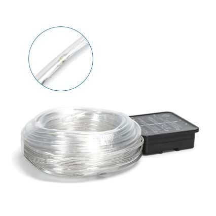 Aigostar - LED Solar-Weihnachtslichterkette 100xLED/8 Funktionen 12m IP65 kaltweiß 800 mAh