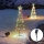 Aigostar - LED Solar-Weihnachtsdekoration LED/0,26W/3,7V 75cm IP65 mehrfarbig