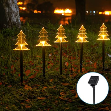 Aigostar - LED Solar-Weihnachtsleuchte LED/0,054W/1,2V 1m IP65 warmweiß
