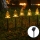 Aigostar - LED Solar-Weihnachtsleuchte LED/0,054W/1,2V 1m IP65 warmweiß