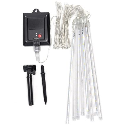 Aigostar - LED-Solar-Weihnachtslichterkette 192xLED/8m IP65 1200 mAh kaltweiß