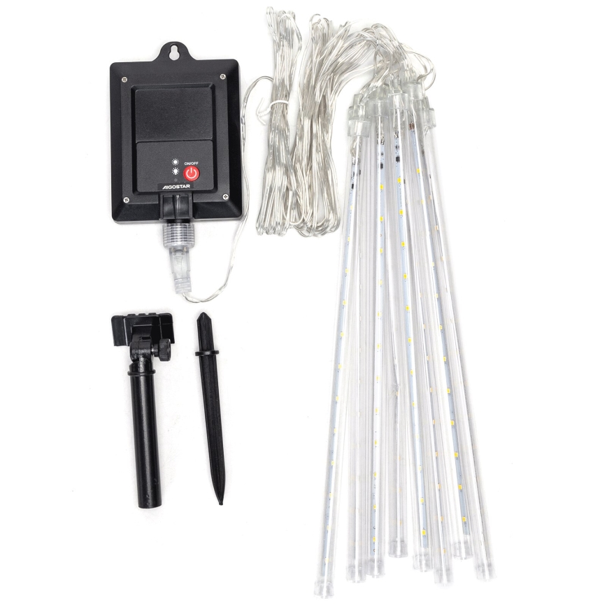 Aigostar - LED-Solar-Weihnachtslichterkette 192xLED/8m IP65 1200 mAh kaltweiß