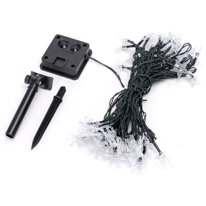 Aigostar - LED-Solar-Weihnachtslichterkette 50xLED/8 Funktionen 800 mAh 12m IP65 mehrfarbig