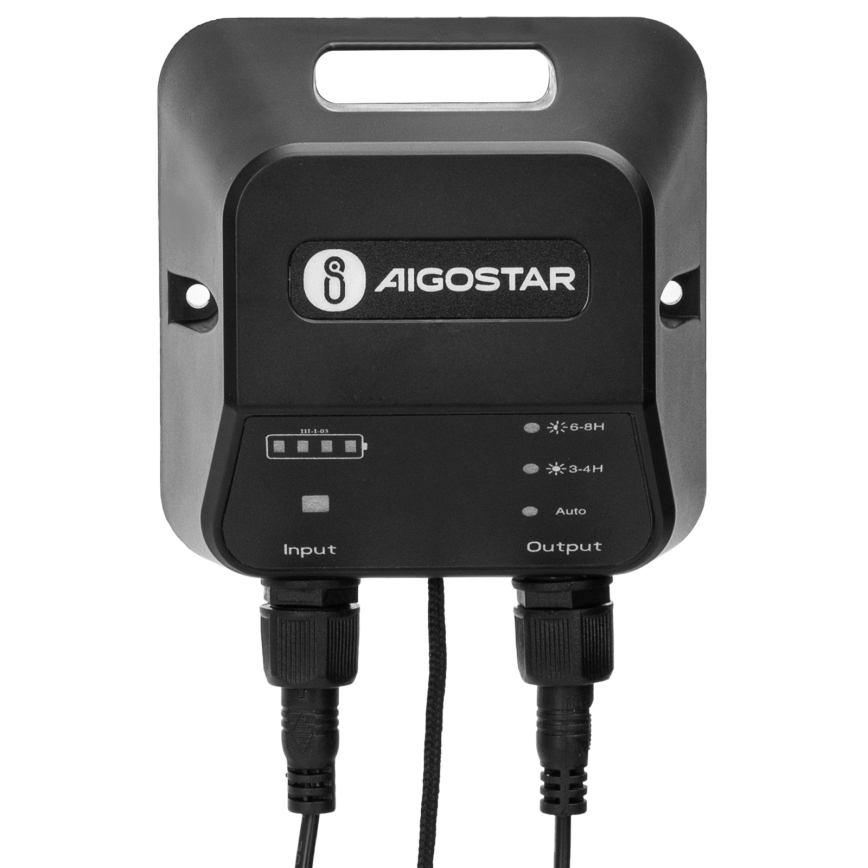 Aigostar - LED-Solarhängeleuchte 2xLED/70W/12V 12000 mAh 6500K d 23,5 cm + Fernbedienung