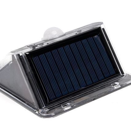 Aigostar - LED Solarlampe mit Bewegungssensor LED/3,7V 6500K 1200 mAh IP65 Schwarz