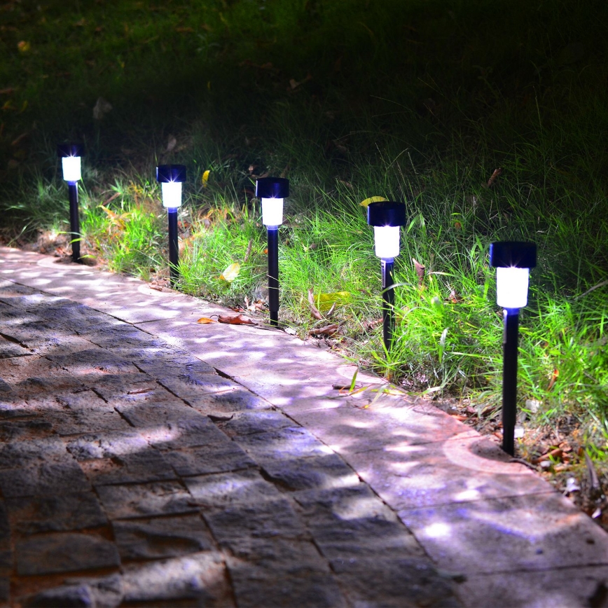 Aigostar - LED Solarleuchte LED/0,06W/2V 32,7 cm 6500K IP44 600 mAh schwarz
