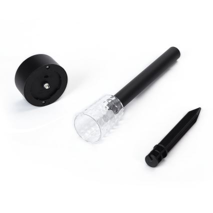 Aigostar - LED Solarleuchte LED/0,06W/2V 32,7 cm 6500K IP44 600 mAh schwarz