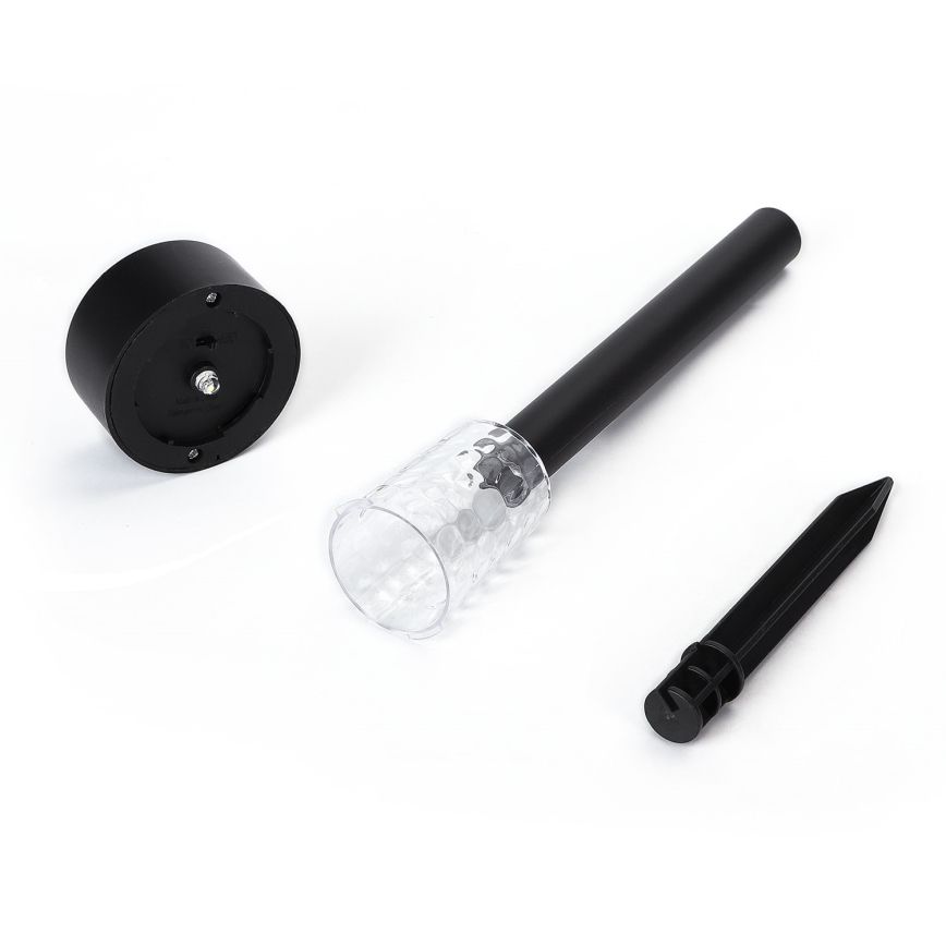 Aigostar - LED Solarleuchte LED/0,06W/2V 32,7 cm 6500K IP44 600 mAh schwarz