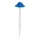 Aigostar - LED-Solarleuchte LED/0,006W/1,2V 100 mAh 2700K IP44 blau
