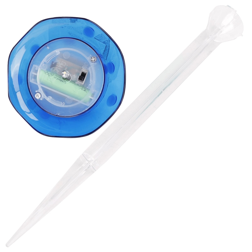 Aigostar - LED-Solarleuchte LED/0,006W/1,2V 100 mAh 2700K IP44 blau