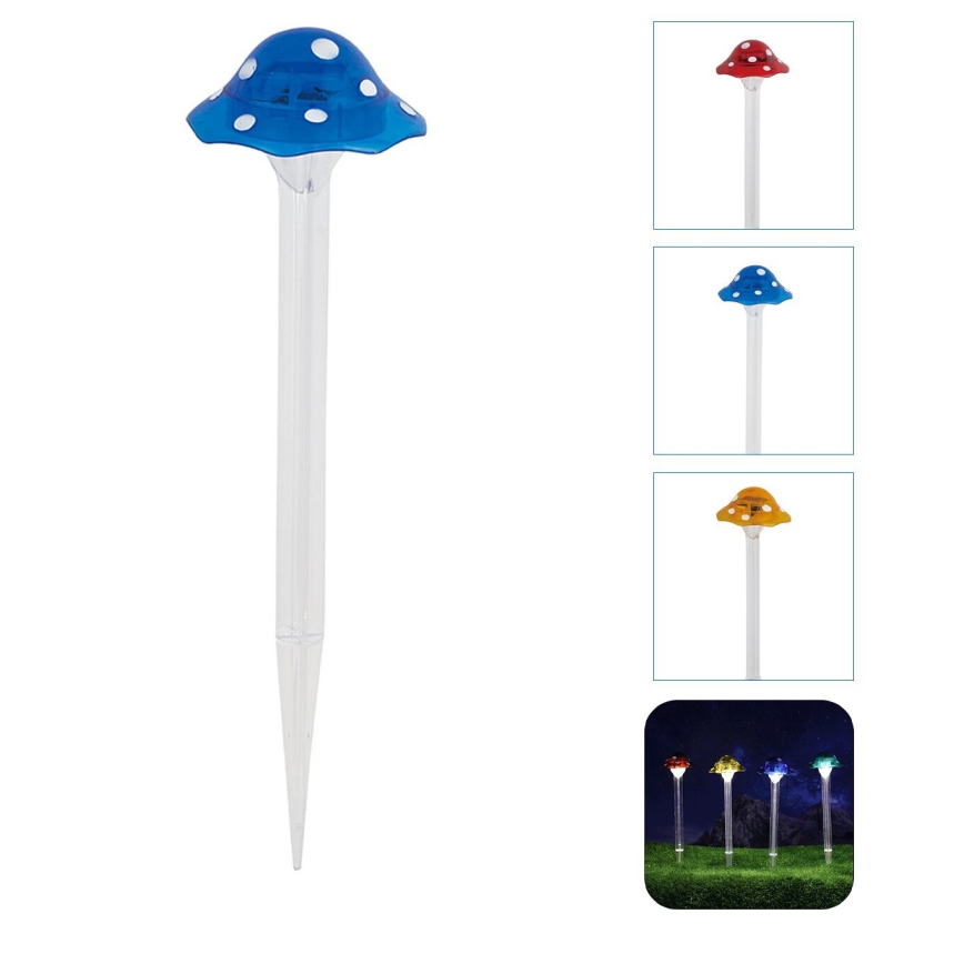 Aigostar - LED-Solarleuchte LED/0,006W/1,2V 100 mAh 2700K IP44 blau