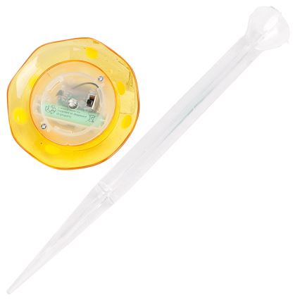 Aigostar - LED-Solarleuchte LED/0,006W/1,2V 100 mAh 2700K IP44 gelb
