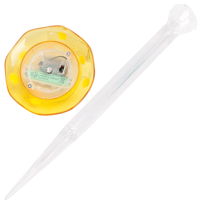 Aigostar - LED-Solarleuchte LED/0,006W/1,2V 100 mAh 2700K IP44 gelb
