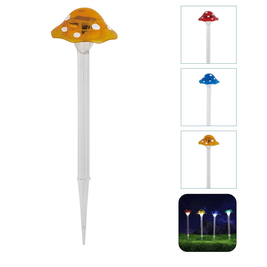 Aigostar - LED-Solarleuchte LED/0,006W/1,2V 100 mAh 2700K IP44 gelb