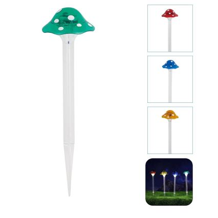 Aigostar - LED-Solarleuchte LED/0,006W/1,2V 100 mAh 2700K IP44 grün