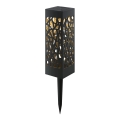 Aigostar - LED Solarleuchte LED/0,006W/1,2V 28,5 cm schwarz 2700K IP44 100 mAh