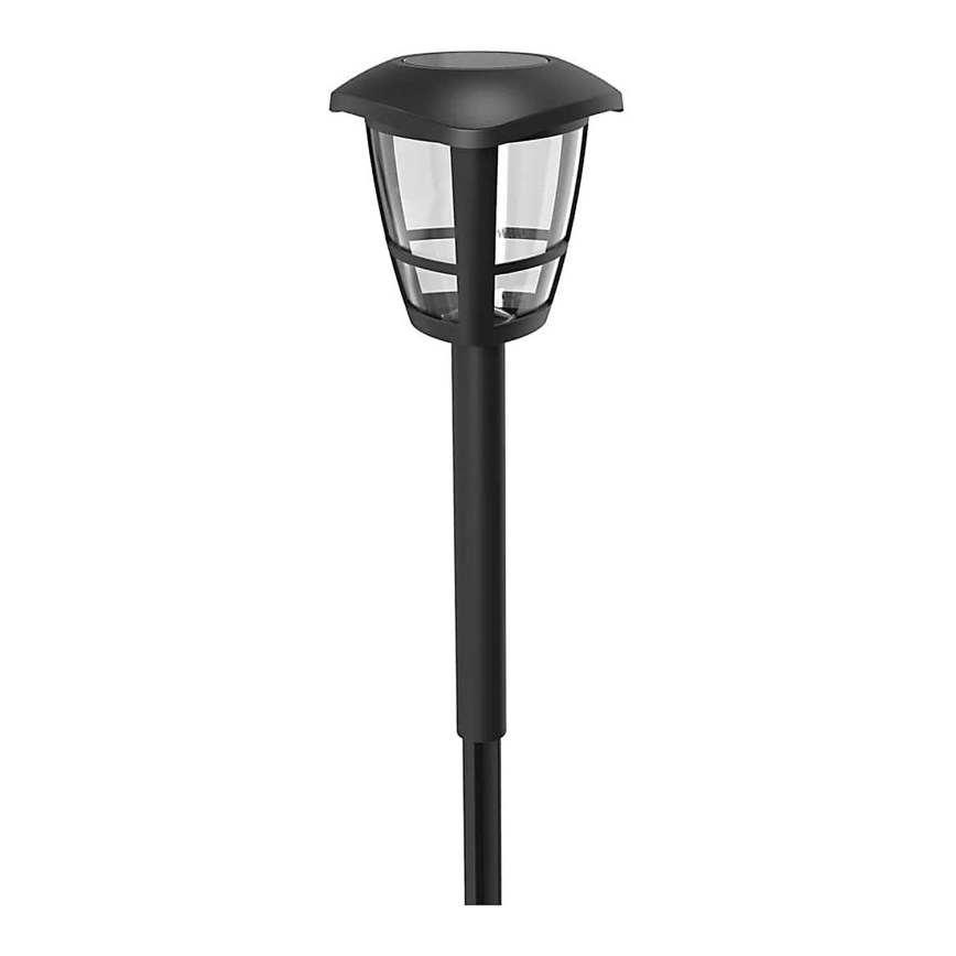 Aigostar - LED Solarleuchte LED/0,06W/2V 100 mAh 33,8 cm 6500K IP44 schwarz