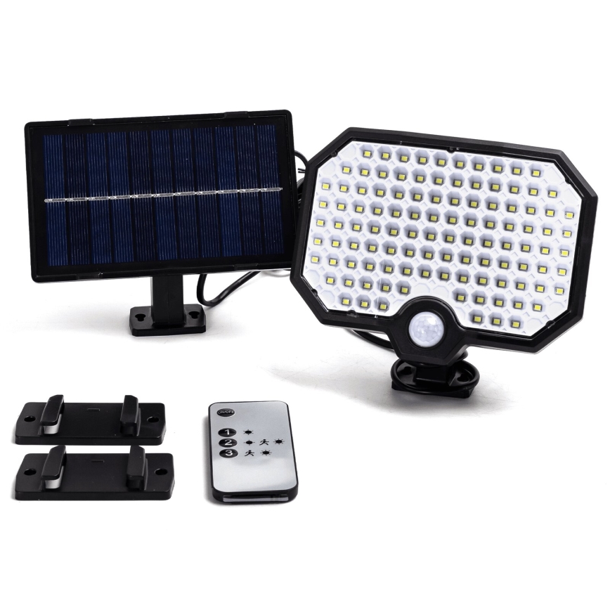 Aigostar - LED Solarleuchte mit Bewegungssensor LED/2,4W/3,7V 1800 mAh IP65