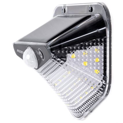 Aigostar - LED-Solarleuchte mit Sensor, LED 3,7 V, 6500 K, 500 mAh, IP65, schwarz