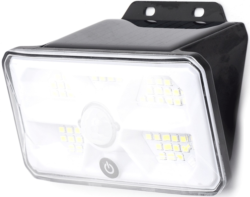 Aigostar - LED-Solarleuchte mit Sensor LED/3,7V 6500K 500 mAh IP65 schwarz