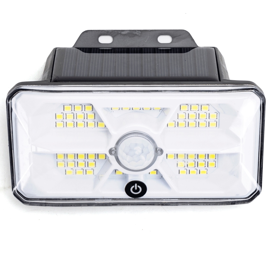 Aigostar - LED-Solarleuchte mit Sensor LED/3,7V 6500K 500 mAh IP65 schwarz