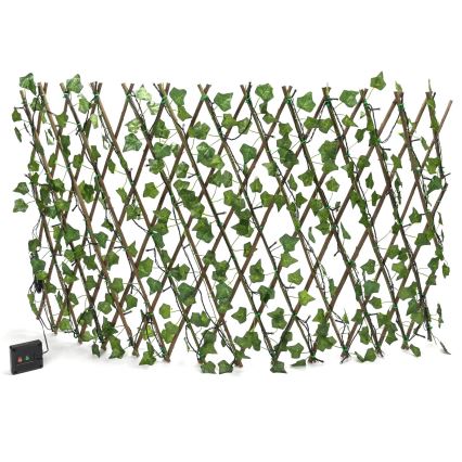 Aigostar - LED-Solarlichterkette 102xLED/2x0,7m IP65 300 mAh warmweiβ ivy