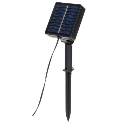 Aigostar - LED-Solarlichterkette 50xLED/7m IP65 300 mAh warmweiβ Eukalyptus