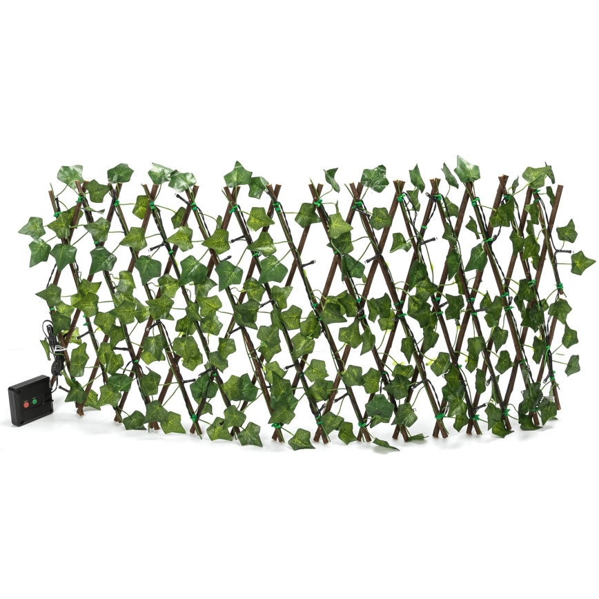 Aigostar - LED-Solarlichterkette 56xLED/2x0,4m IP65 300 mAh warmweiβ ivy