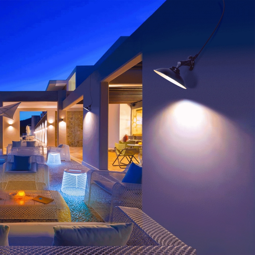 Aigostar - LED-Solarwandleuchte LED/3,2V 3000K/4000K/6500K 5000 mAh IP65 + Fernbedienung