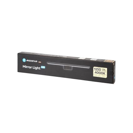 Aigostar - LED-Spiegelleuchte für das Badezimmer / 12W / 230V / 4000K / 60 cm / IP44 / schwarz