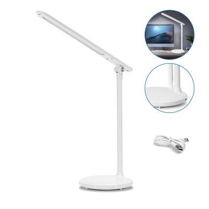 Aigostar - LED dimmbare wiederaufladbare Touch-Schreibtischlampe LED/3W/5V 2700/4000/6500K 1800 mAh