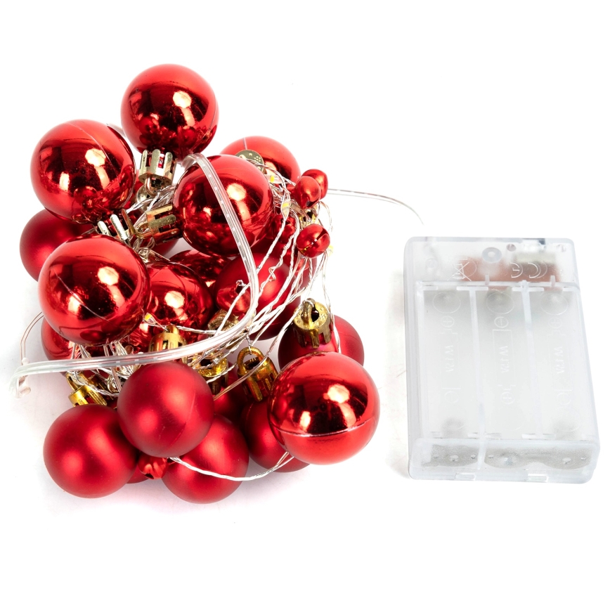 Aigostar - LED Weihnachts-Lichterkette 20xLED/3xAA 2m warmweiß