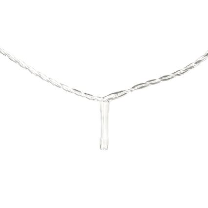 Aigostar - LED Weihnachts-Lichterkette für den Außenbereich, 50 LEDs, 8 Funktionen, 8 m, IP44, kaltweiß