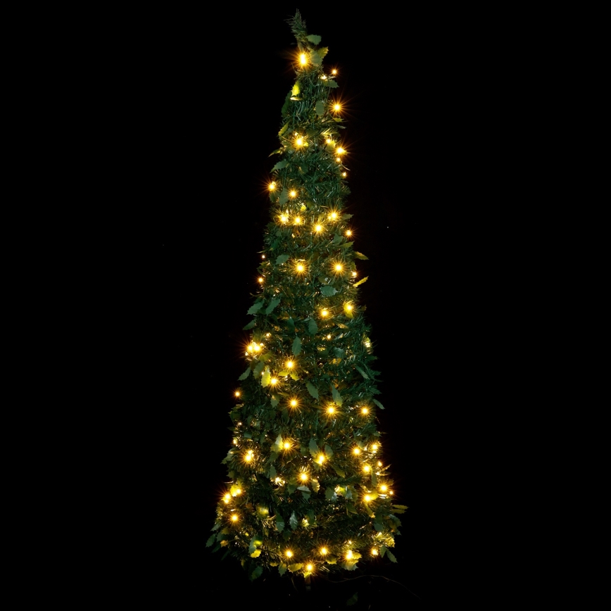 Aigostar - LED-Weihnachtsbaum für draußen, 150 LEDs, 1,8 m, IP44, grün, warmweiß