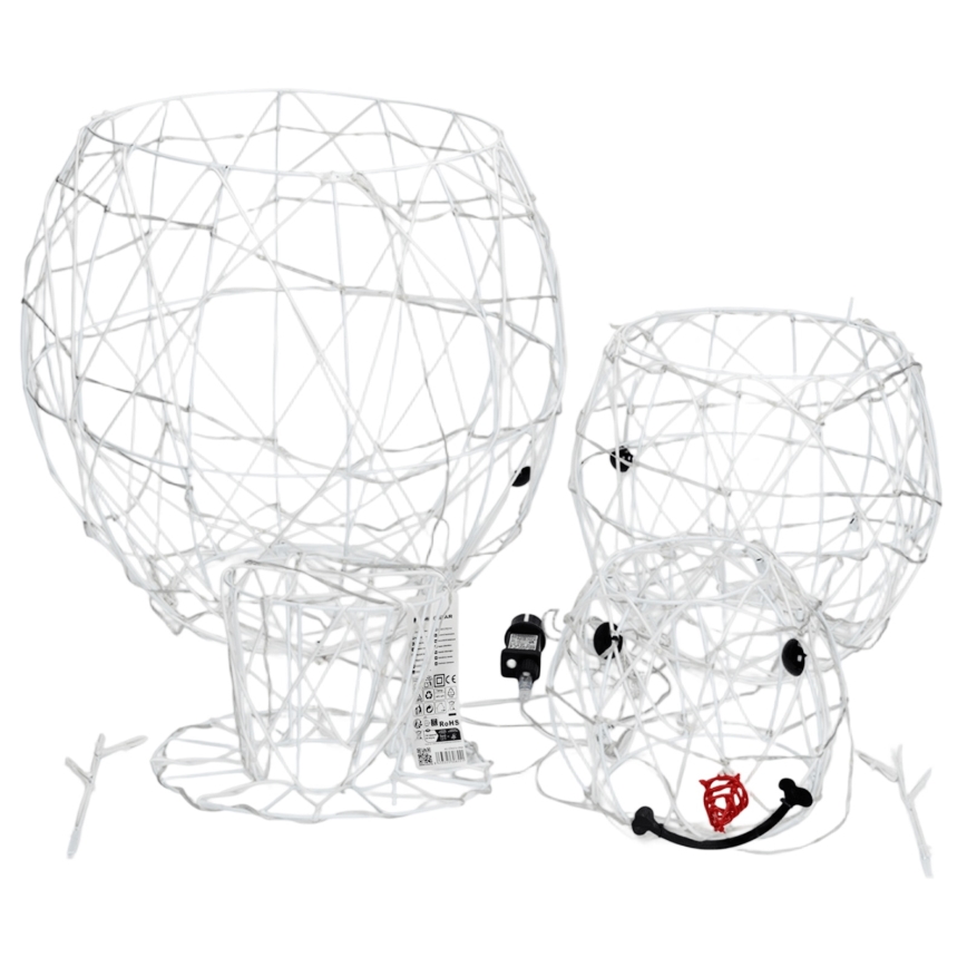 Aigostar - LED-Weihnachtsdeko für den Außenbereich 3,6W/31/230V 6500K 120cm IP44 Schneemann