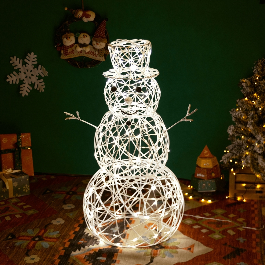 Aigostar - LED-Weihnachtsdeko für den Außenbereich LED/3,6W/31/230V 2700K 60 cm IP44 Schneemann