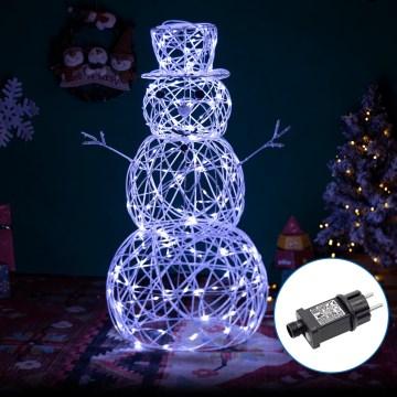 Aigostar - LED-Weihnachtsdeko für den Außenbereich LED/3,6W/31/230V 6500K 60 cm IP44 Schneemann