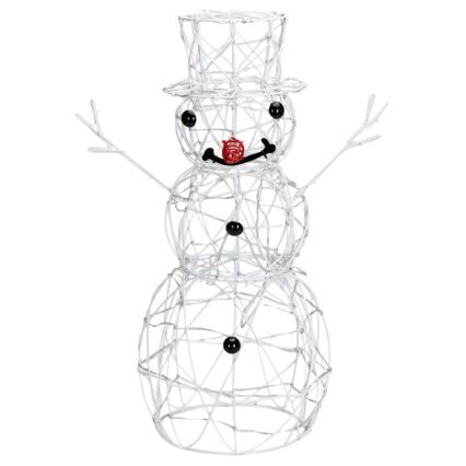Aigostar - LED-Weihnachtsdeko für den Außenbereich LED/3,6W/31/230V 6500K 60 cm IP44 Schneemann