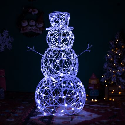 Aigostar - LED-Weihnachtsdeko für den Außenbereich LED/3,6W/31/230V 6500K 60 cm IP44 Schneemann