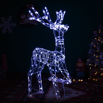 Aigostar - LED-Weihnachtsdeko für den Außenbereich LED/3,6W/31/230V 6500K 75 cm IP44 Rentier