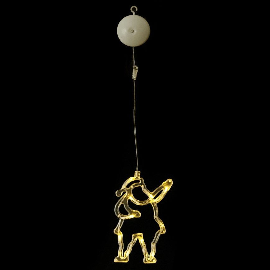 Aigostar - LED-Weihnachtsdekoration 10xLED/3xAAA Weihnachtsmann 20 cm