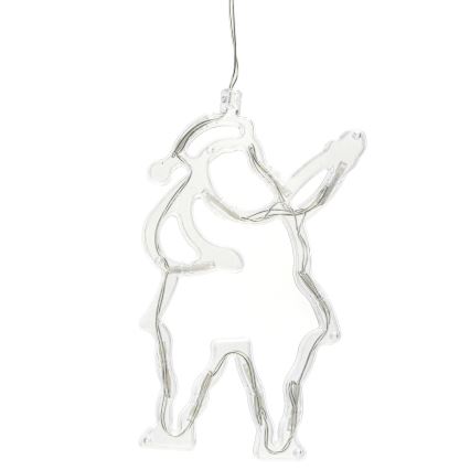 Aigostar - LED-Weihnachtsdekoration 10xLED/3xAAA Weihnachtsmann 20 cm