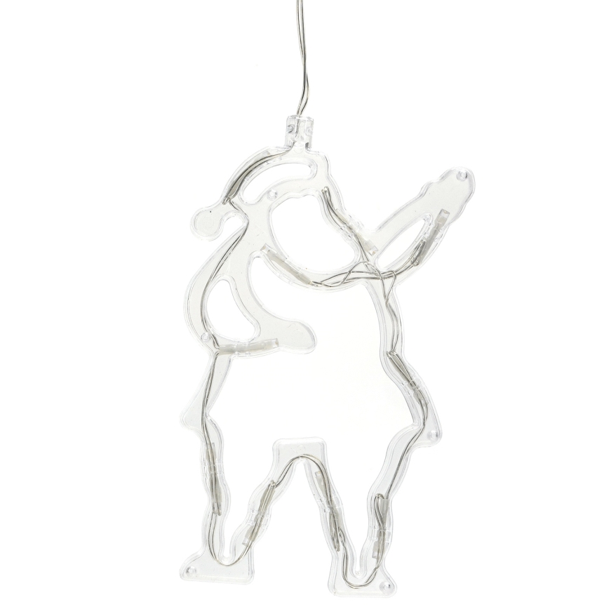 Aigostar - LED-Weihnachtsdekoration 10xLED/3xAAA Weihnachtsmann 20 cm