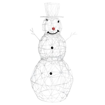 Aigostar - LED-Weihnachtsdekoration für den Außenbereich 3,6W/31/230V 2700K 120 cm IP44 Schneemann