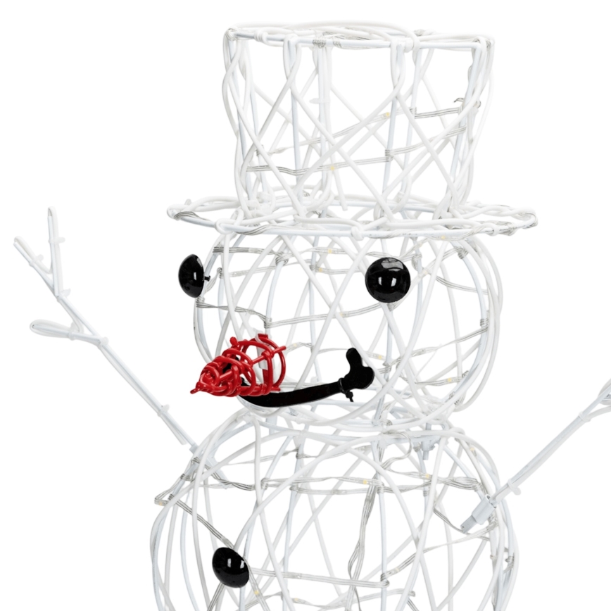 Aigostar - LED-Weihnachtsdekoration für den Außenbereich 3,6W/31/230V 2700K 120 cm IP44 Schneemann