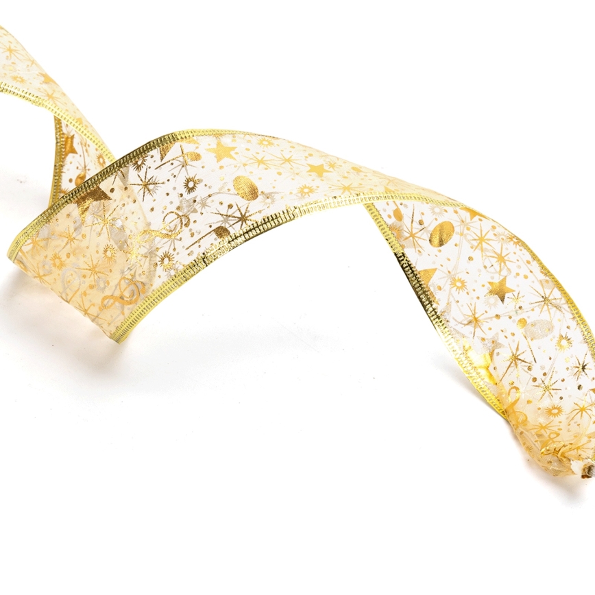 Aigostar - LED-Weihnachtskette 50xLED/3xAA 5m warmweiß, goldfarben