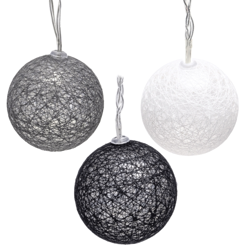 Aigostar - LED-Weihnachtslichterkette 10xLED/3xAA 2m warmweiß