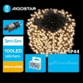 Aigostar - LED-Weihnachtslichterkette für den Außenbereich 100xLED/8 Funktionen 8m IP44 warmweiβ