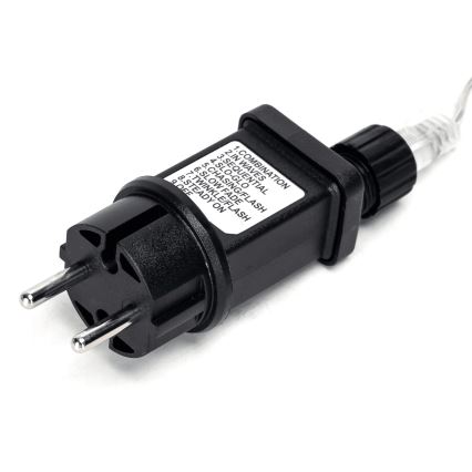 Aigostar - LED-Weihnachtslichterkette für den Außenbereich 200xLED/8 Funktionen 23m IP44 kaltweiß