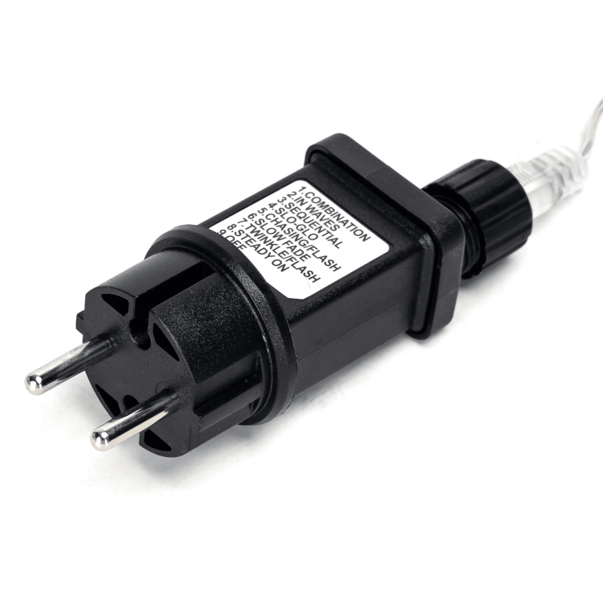 Aigostar - LED-Weihnachtslichterkette für den Außenbereich 200xLED/8 Funktionen 23m IP44 kaltweiß